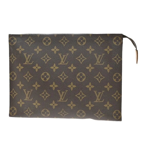 LOUIS VUITTON Poche Toilette 26 Clutch Hand Bag Monogram Leather M47542 66YH517 - Picture 1 of 16